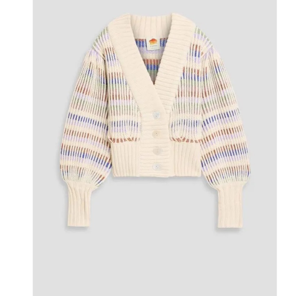 Farm Rio Bold Stitch Knit Cardigan NWOT